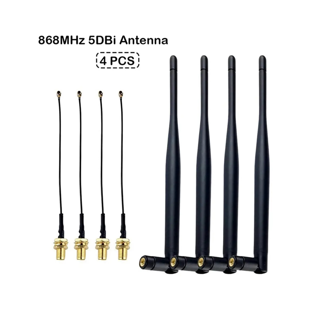 DT85 New 4PCS for LoRa Antenna Kit 868MHz 5dBi for SMA Male for IPX for Meshtastic for LoRaWAN Outdoor Base Stations