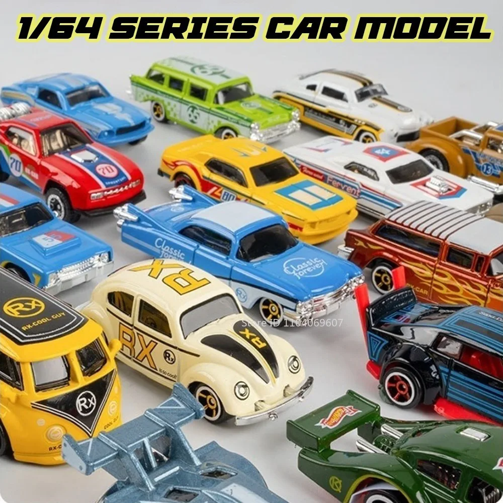 

1:64 Series Supercar Off-road Vehicle Model Toys Alloy Diecast Vintage Car Glide Forward Exquisite Racing Cars for Kids Gifts