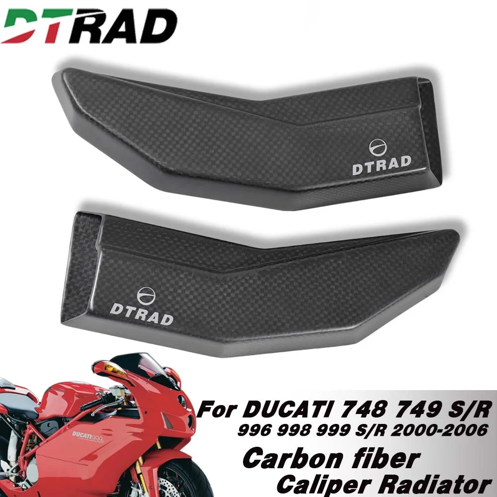 

Motorcycle Carbon Fiber Air Ducts Brake Caliper Heat Shield Radiator Cover For DUCATI 749/799 S/R 2003-2006 748S/R 2000-2003