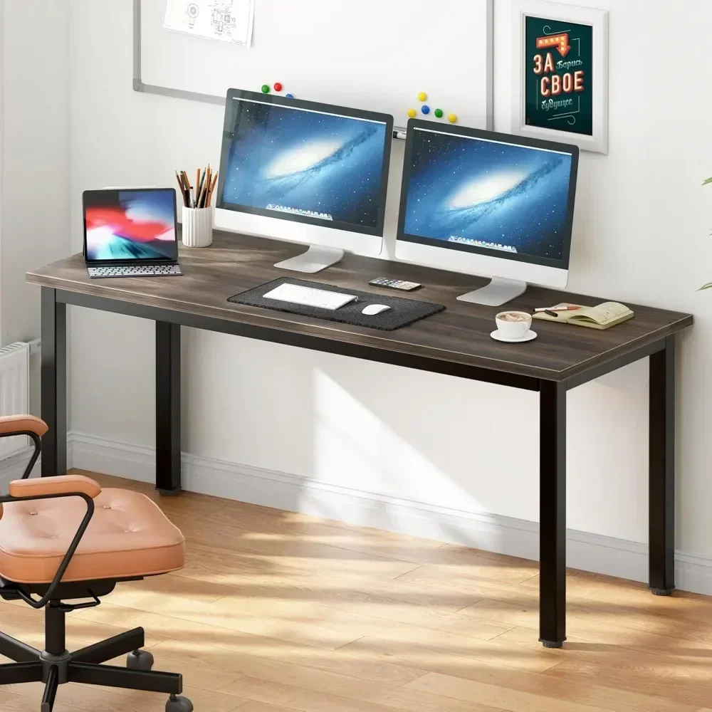 Computer tisch Home-Office-Tisch Schreibtisch Studiert isch Gaming-Schreibtisch Worstation (63 Zoll, Walnuss)