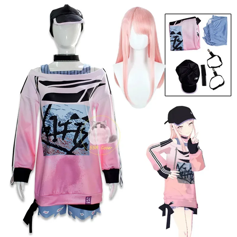 Anime Akiyama Mizuki Cosplay Costume Project Sekai Colorful Stage! Cute Uniform Akiyama Mizuki Wig Halloween Girl Role-Playing