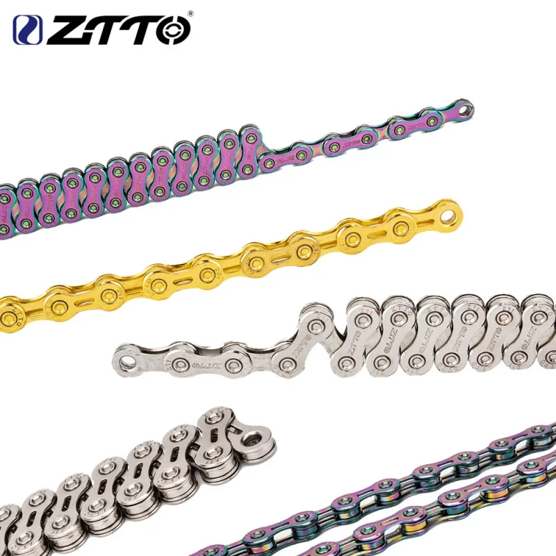 ZTTO MTB Road 11 Speed Bike Chain 116 Links Hollow SL SLR Durable 11S Bicycle Chains with Missing Chain Quick Link Tool