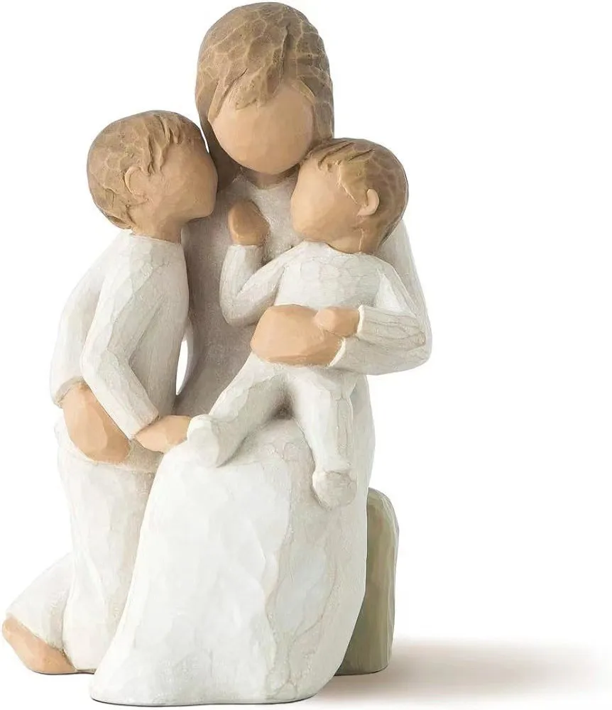 1pcs Mother Holding Child Figure Sculpture Home Living Room Study Desktop Decoration Decoration Holiday Gift