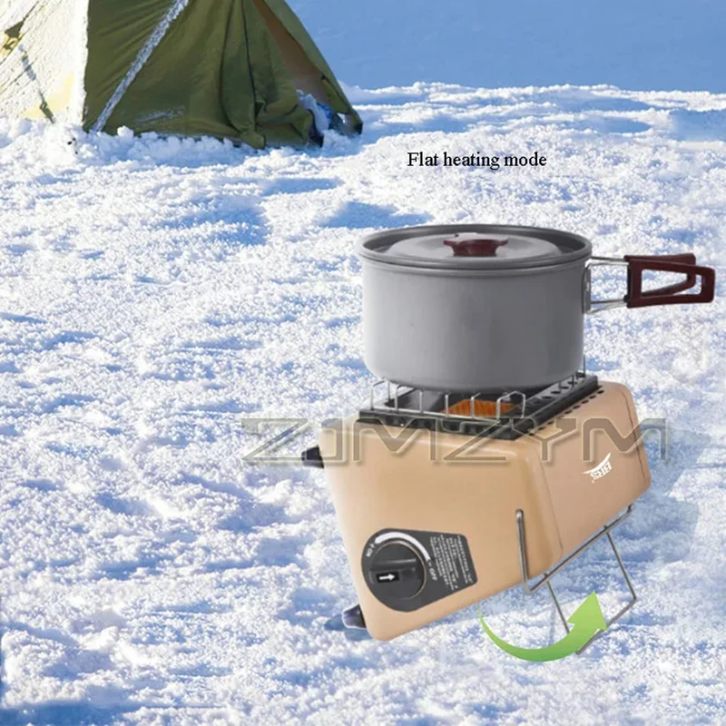 Dual-purpose Cooking Heater Energy-saving Camping Cooking Gas Stove Strong Fire Infrared Radiation Tent Heater Survive Equipment