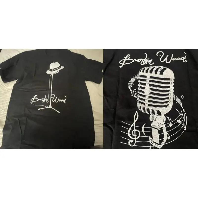 Camiseta Brenton Wood Concert negra, todas las tallas S a 5Xl