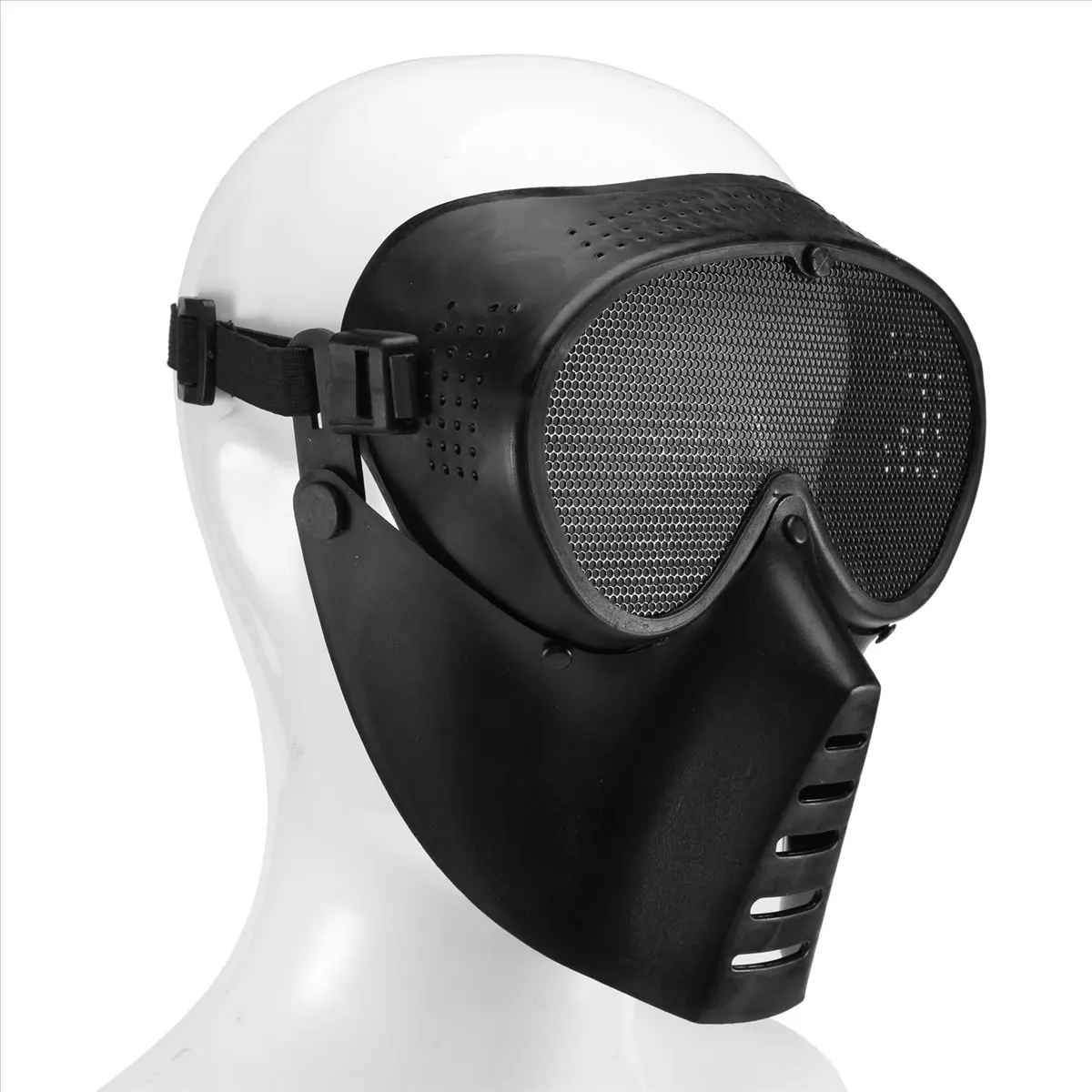 (A75U] Mask protective mask Black New
