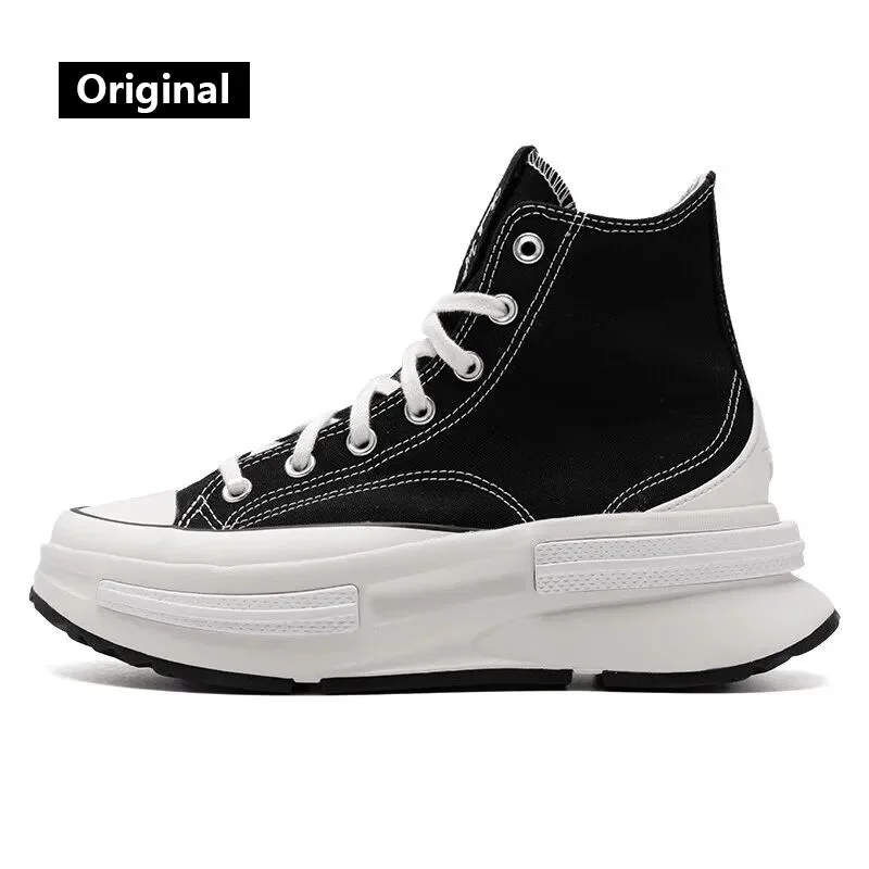 Converse men's shoes women's shoes 2024 autumn new thick sole retro board shoes light wear-resistant casual shoes A00869