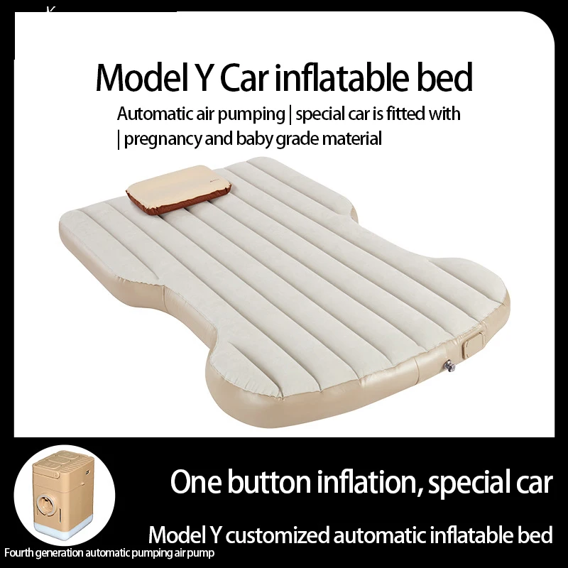 Car inflatable bed for model Y trunk mattress Outdoor camping sleeping mat for sleeping in the back of the car