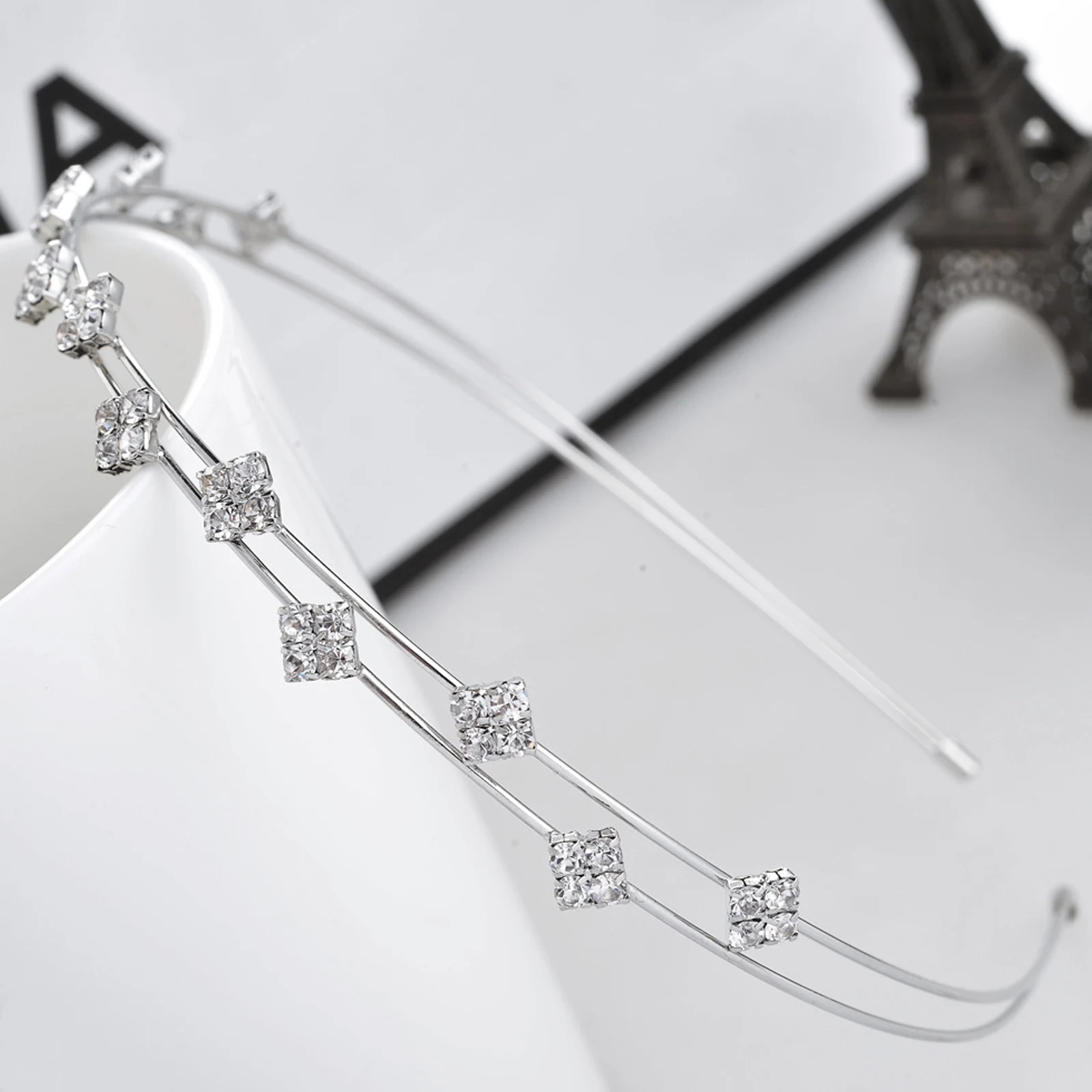 

4pcs Pearl Headbands Rhinestone Bridal Hairband For Wedding Elegant Lightweight Durable Fashion Women Girls Hair Accessories