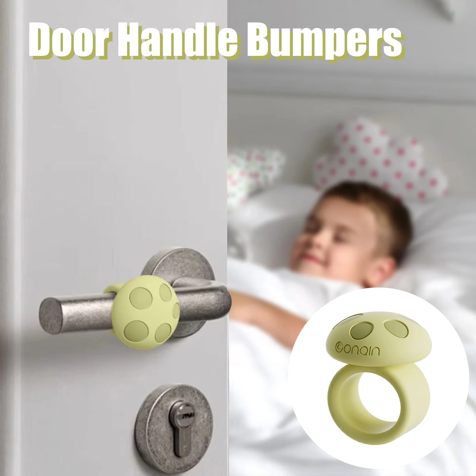 

1/2pcs Door Handle Cover Silent Silicone Anti-collision Door Collision For Living Room Bedroom Bathroom Home Decoration Props