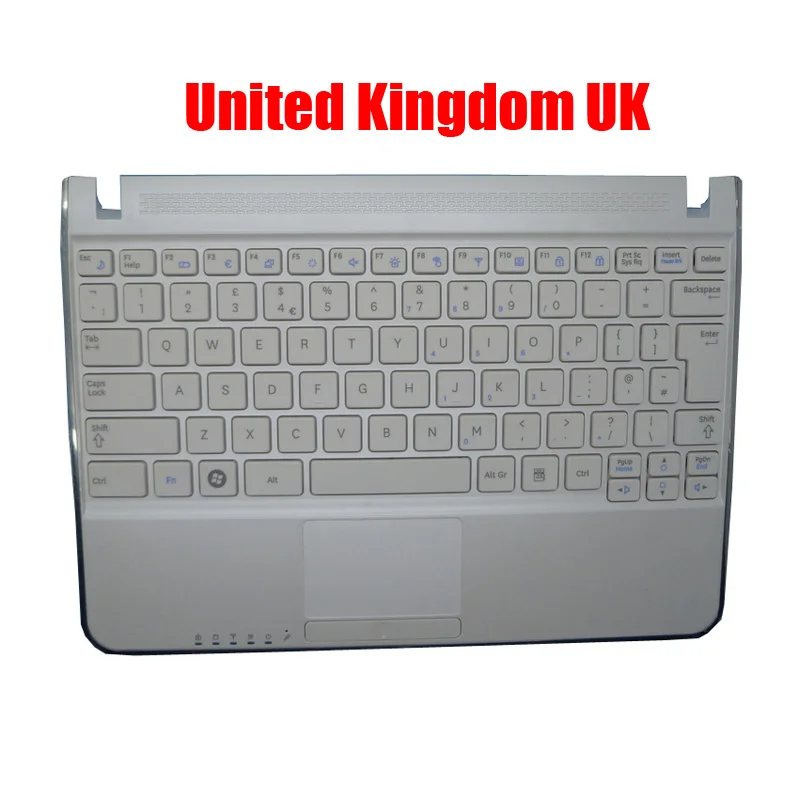 

Laptop Palmrest&Keyboard For Samsung N210 France FR United Kingdom UK Nordic NE Swiss SW Upper Case With Touchpad New