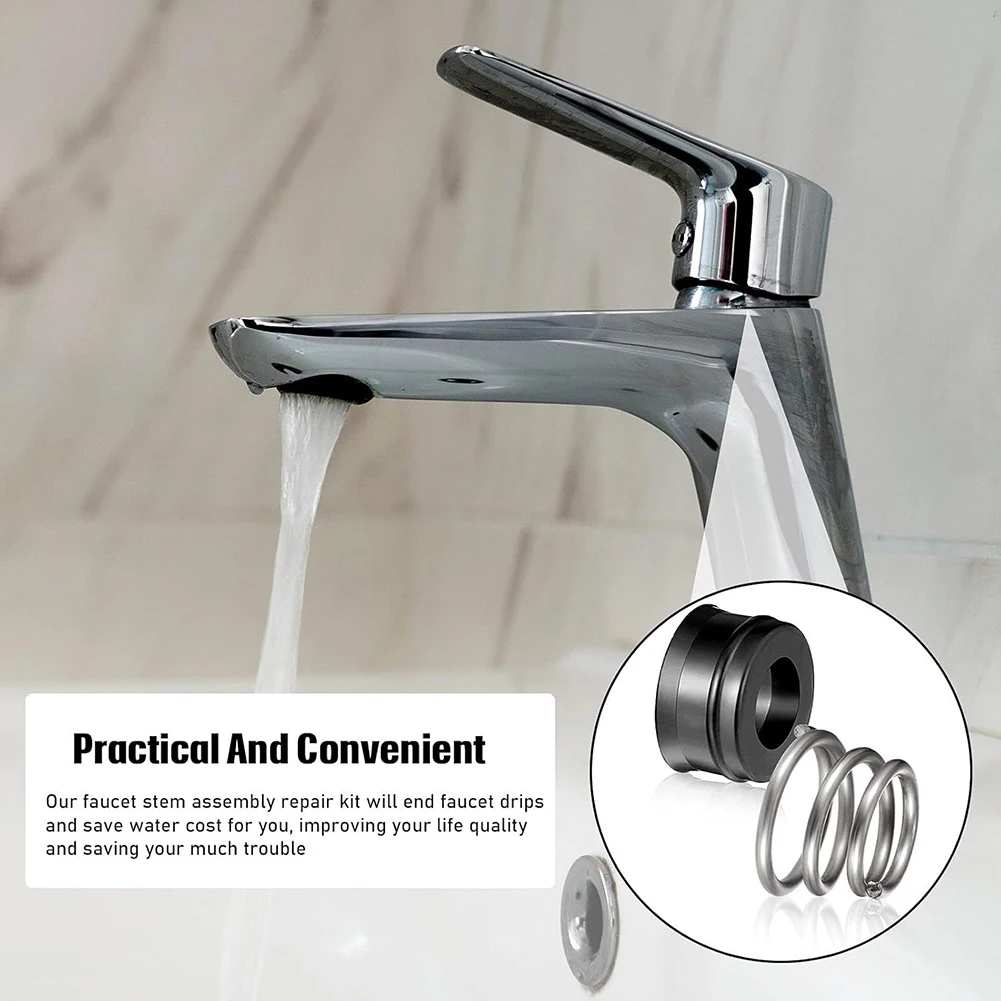 لمجموعة إصلاح صنبور دلتا RP4993 مجموعة مكونة من 8 قطع لإصلاح التسريبات في صنبورين بمقبضين وتقليل استهلاك المياه