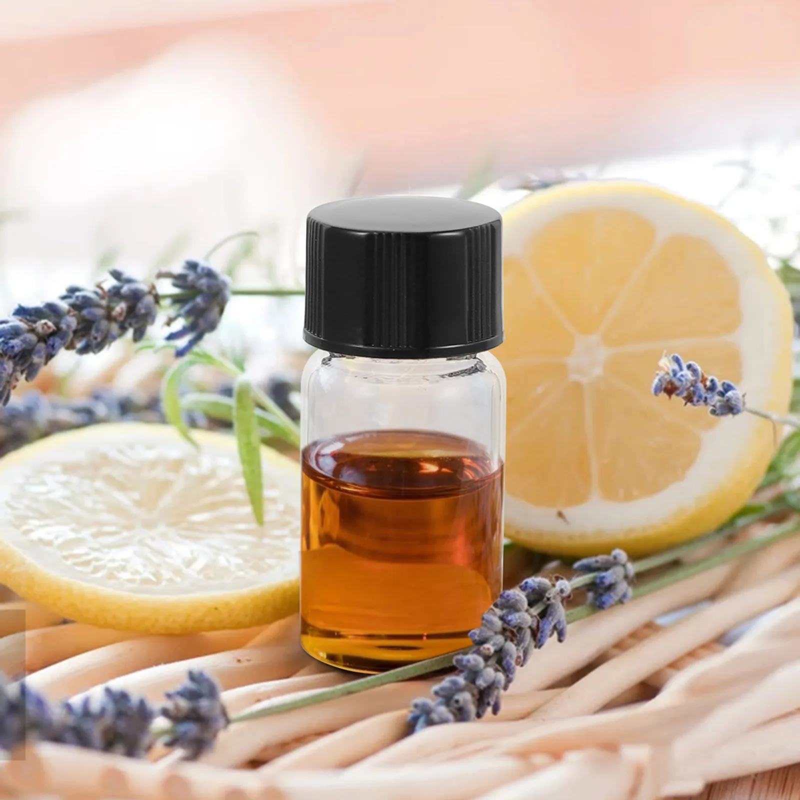 

100Pcs Glass Sample Bottles Transparent Small Reagent Bottles for Laboratory Scientific Essential Oil Liquid Storage