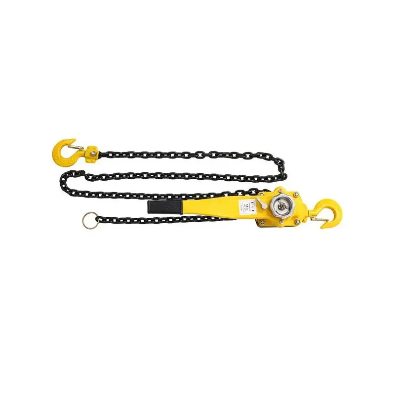 Talha de corrente com alavanca de 1,5 toneladas, capacidade de 3300 lbs, elevador de corrente de 20 pés com ganchos resistentes, extrator de catraca