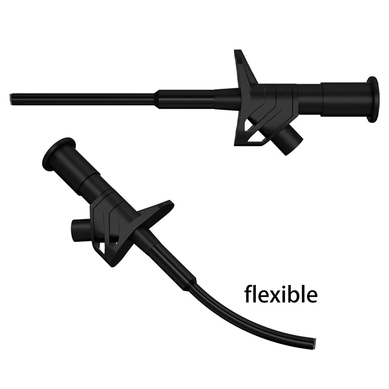 1/2Pcs P5004 Quick Test Hook Clip 1000V High Voltage Flexible Professional Insulated Testing Probes With 4mm Socket