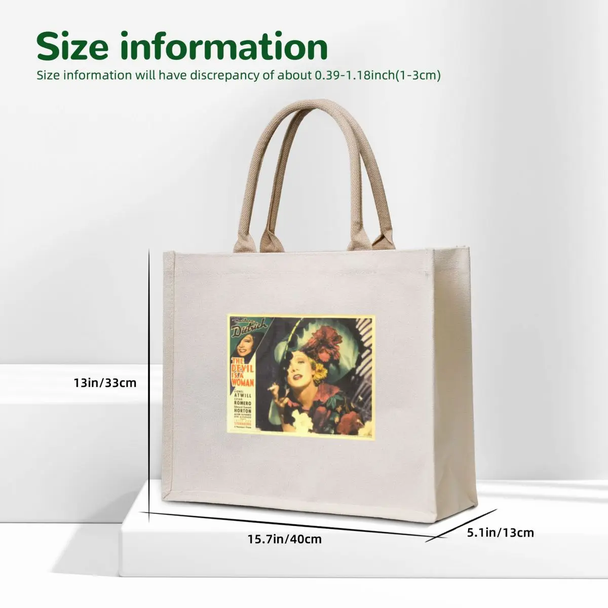 الشيطان هو امرأة مارلين ديتريش حمل حقيبة أكياس مخصصة كيس صب فام حقيبة مخصصة #5