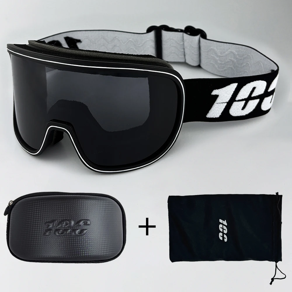 100 نظارات التزلج الرجال على الجليد نظارات النساء الشتاء في الهواء الطلق الثلوج النظارات الشمسية UV400 طبقات مزدوجة عدسة مكافحة الضباب التزلج نظارات #1