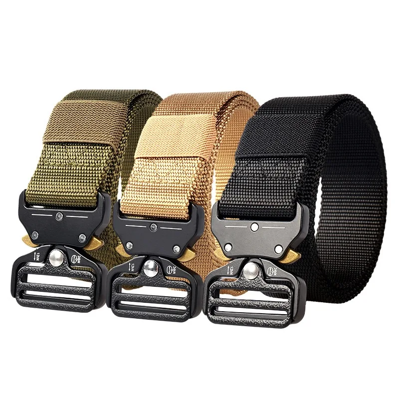 

Men's Belt Army Outdoor Hunting Tactical Multi Function Combat Survival High Quality Marine Corps Canvas For Nylon Male Luxury