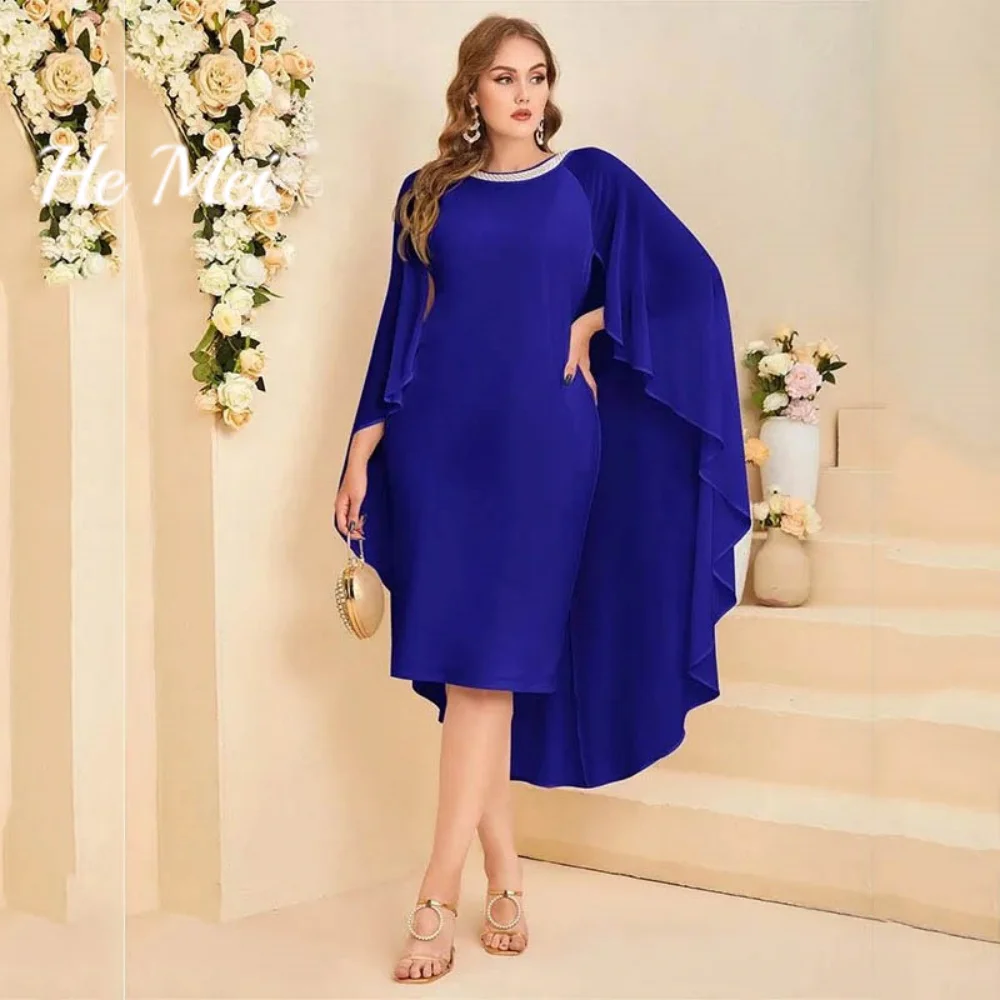 

Elegant Middle Aaged Women Gowns Simple Ankle-Length Dress Female Mermaid O-Neck Mother Dresses Robes Invitée Mariage