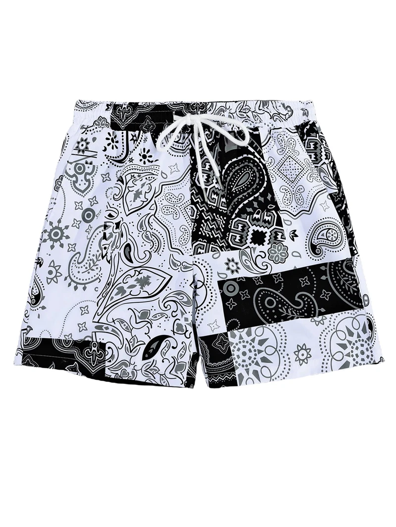 Summer Swimwear Shorts Cartoon Comfortable Surf Board Shorts Quick Dry Swimsuit Sport Trunks Men\'s Vacation Beach Shorts kid Boy