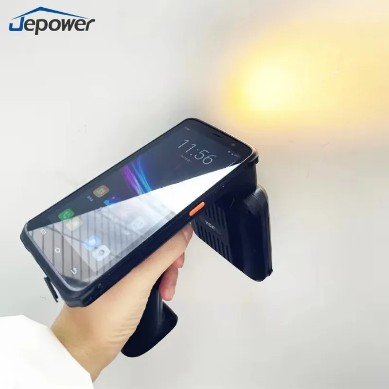 UHF RFID Android 14 GMS 4G Rugged Wireless Handheld PDA 1D 2D QR Barcode Scanner Inventory Mobile Data Terminal CPU Stock