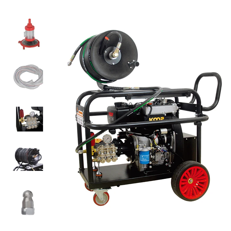 

ZMCS-3615 Factory Supply High Pressure Sewer Cleaning Pipe Drain Diesel Pipeline Dredging Machine