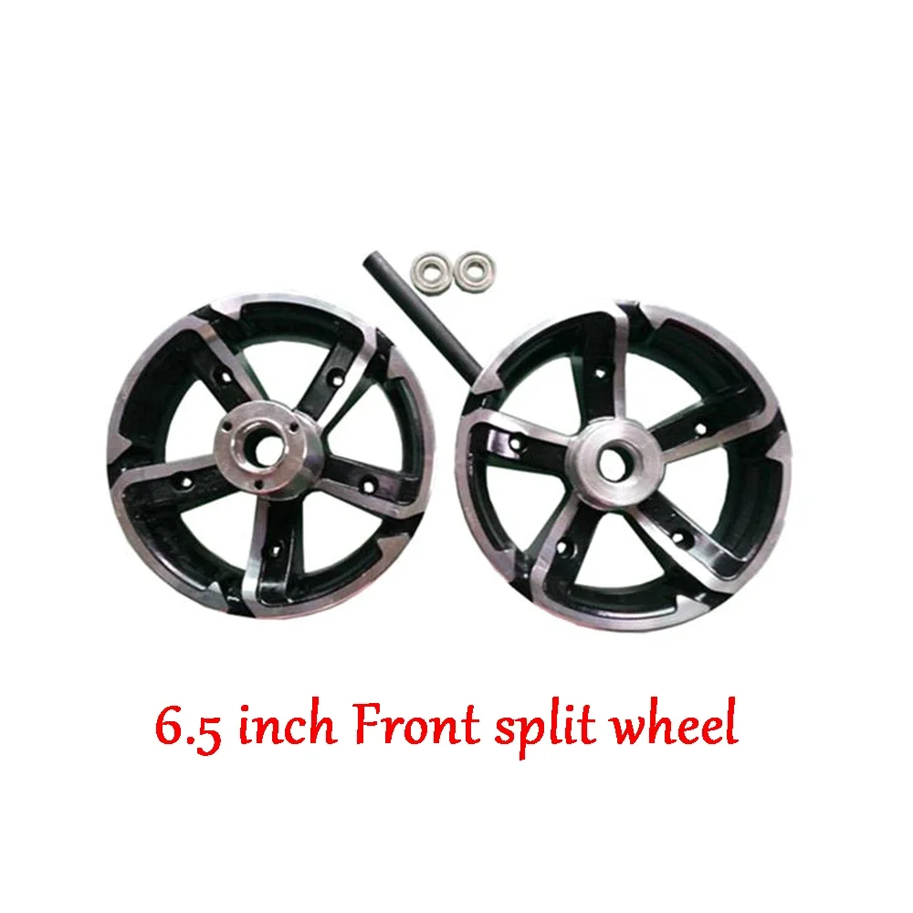 47cc 49cc 6.5 Inch Hub Front and Rear Split 90/65-6.5 Tubeless Tire Aluminum Alloy Electric Scooter Motorcycle