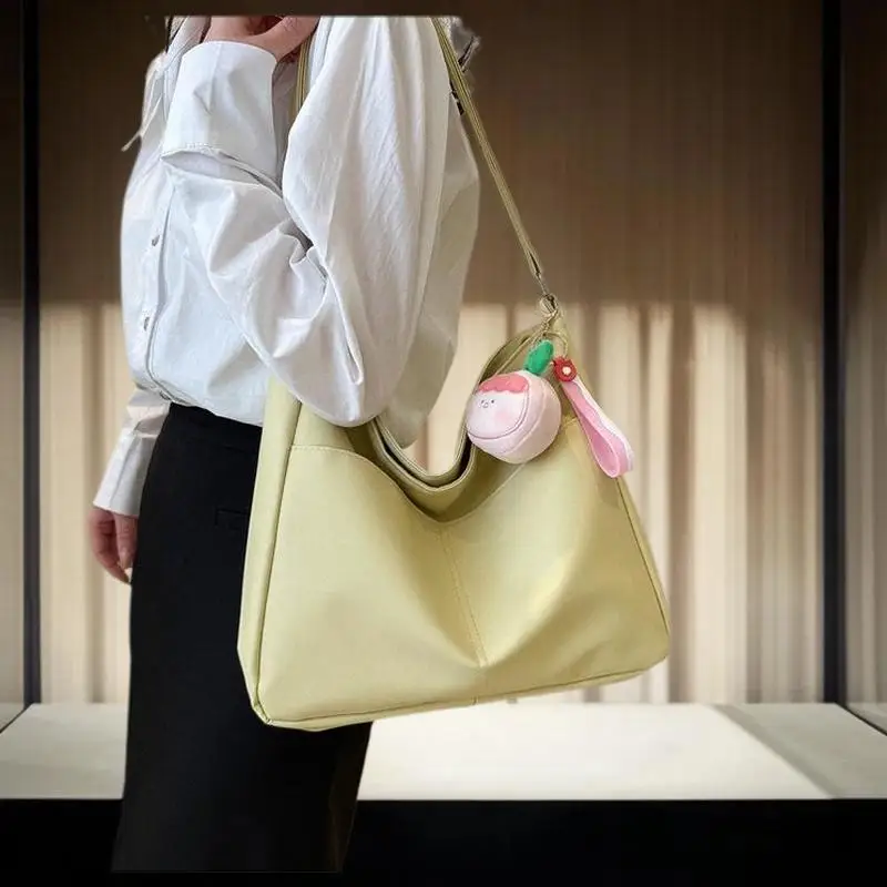 

School and Work Tote Bag for Girls: Fresh Fashion Crossbody Casual Bag for Spring and Summer, Big Capacity