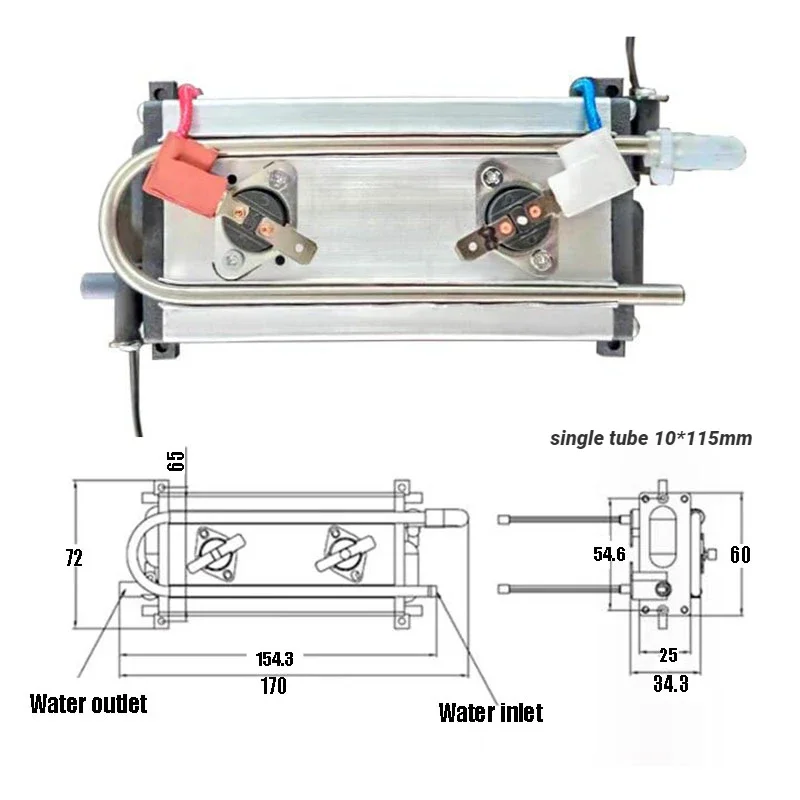 220v Instantaneous heating elements Heat-generating components for Pipeline machine Coffee machine Desktop heaters 1500-2000w