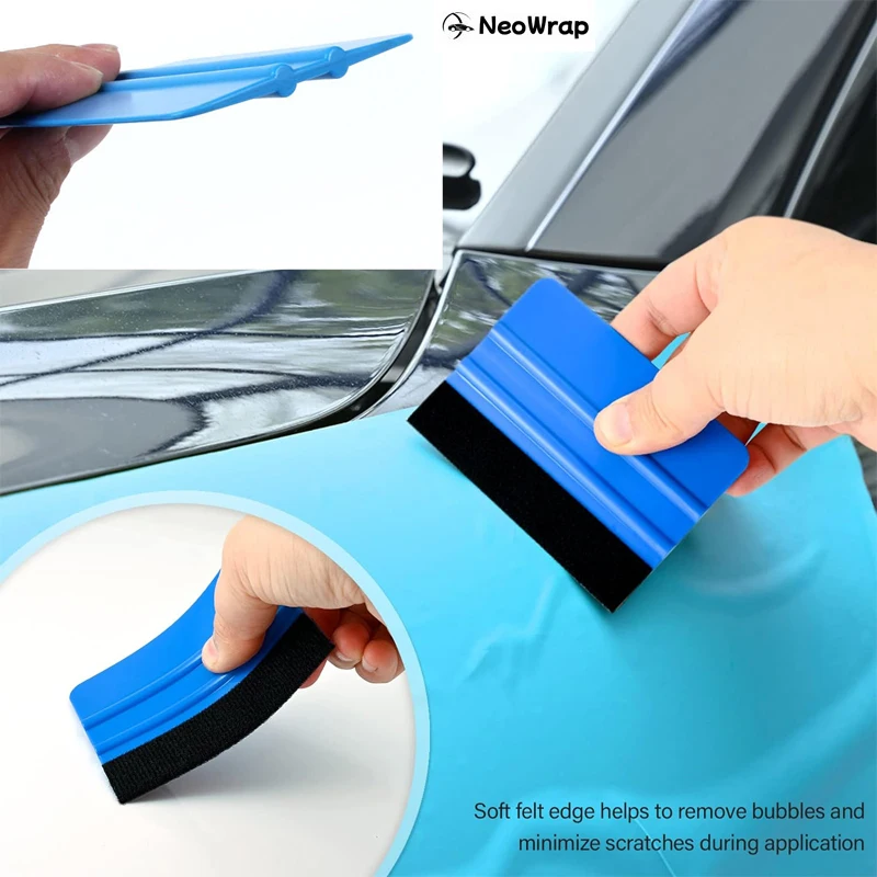 Auto Film Wrapping Tool Kit Fenster Tönung Werkzeuge Vinyl Wrap Filz Rakel Wrap Stick Vinyl Cutter Utility Messer Kunststoff Schaber – Detail 15