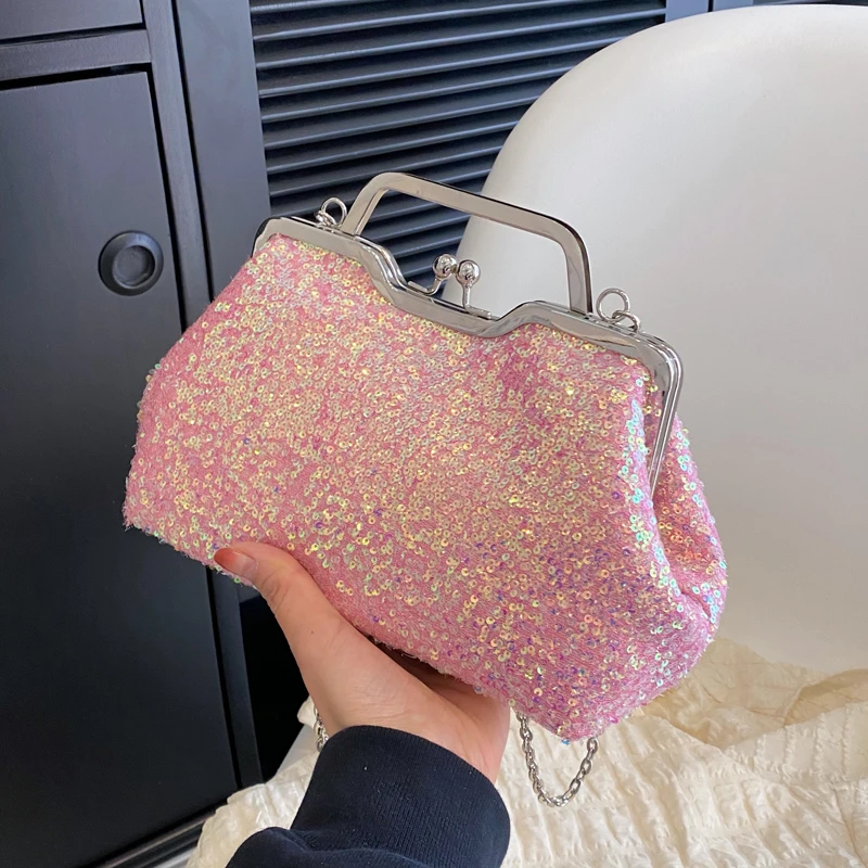 Sequined Women's Bag Shining Wedding HandBag Female Purses Luxury Lady Party Crossbody Bags For Women Fashion Evening Clutch bag