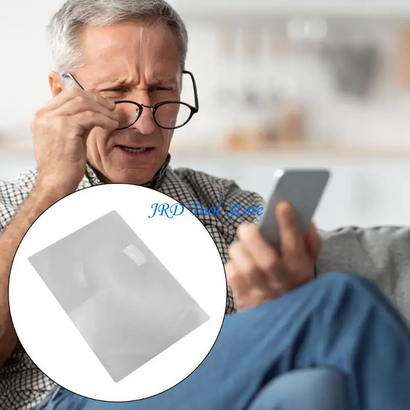 A2UD Flexible PVC Sheets Full Page Magnifiers Large for Fine Prints Reading