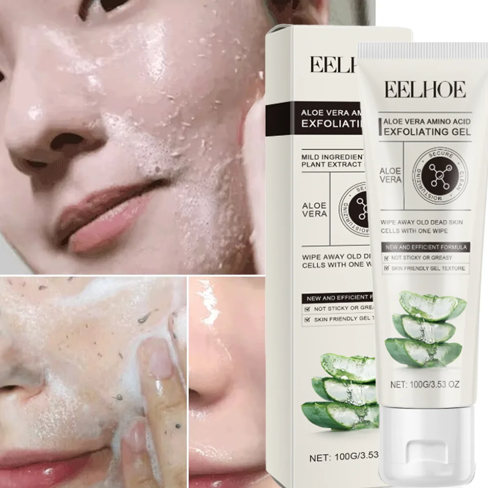 

Отшелушивающий гель с алоэ вера, витамин Е для лица, осветление чистого кожи, осветление жирности, отшелушивающий крем для лица, омертвевшая кожа