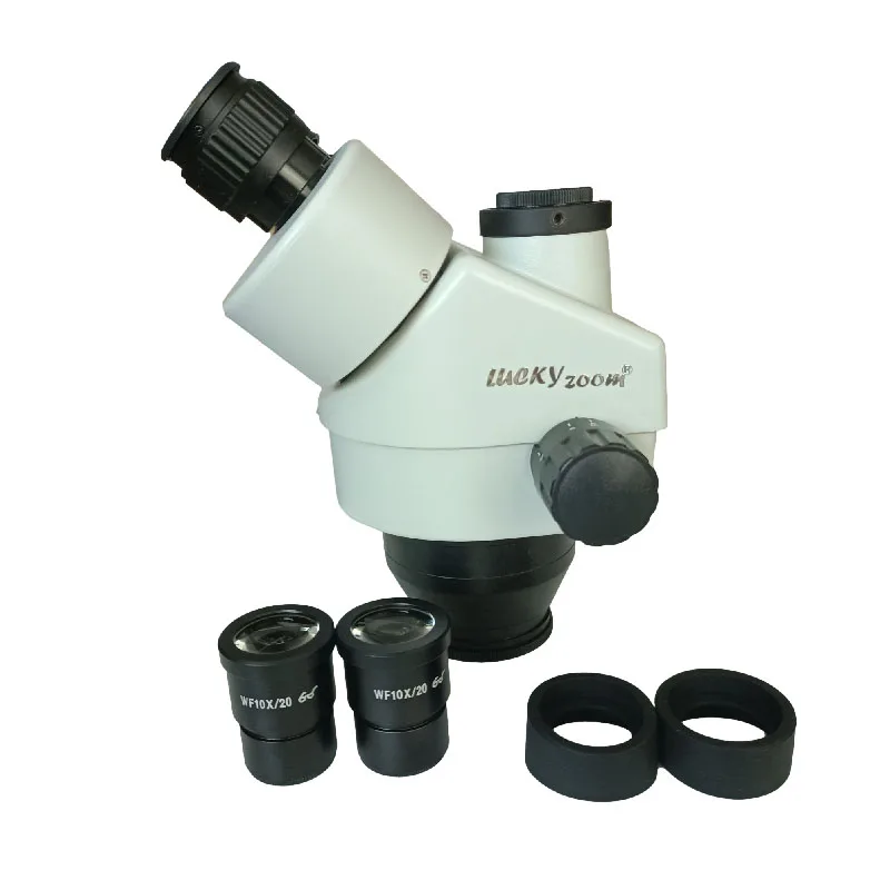 3.5X-90X Microscopio trinoculare focale Simul supporto a doppio braccio telecamera da 14mp 144pc Set di microscopi Stereo per saldatura a luce