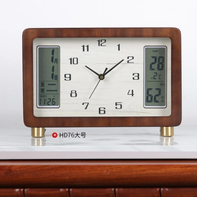 Living room clock creative retro desktop electronic clock