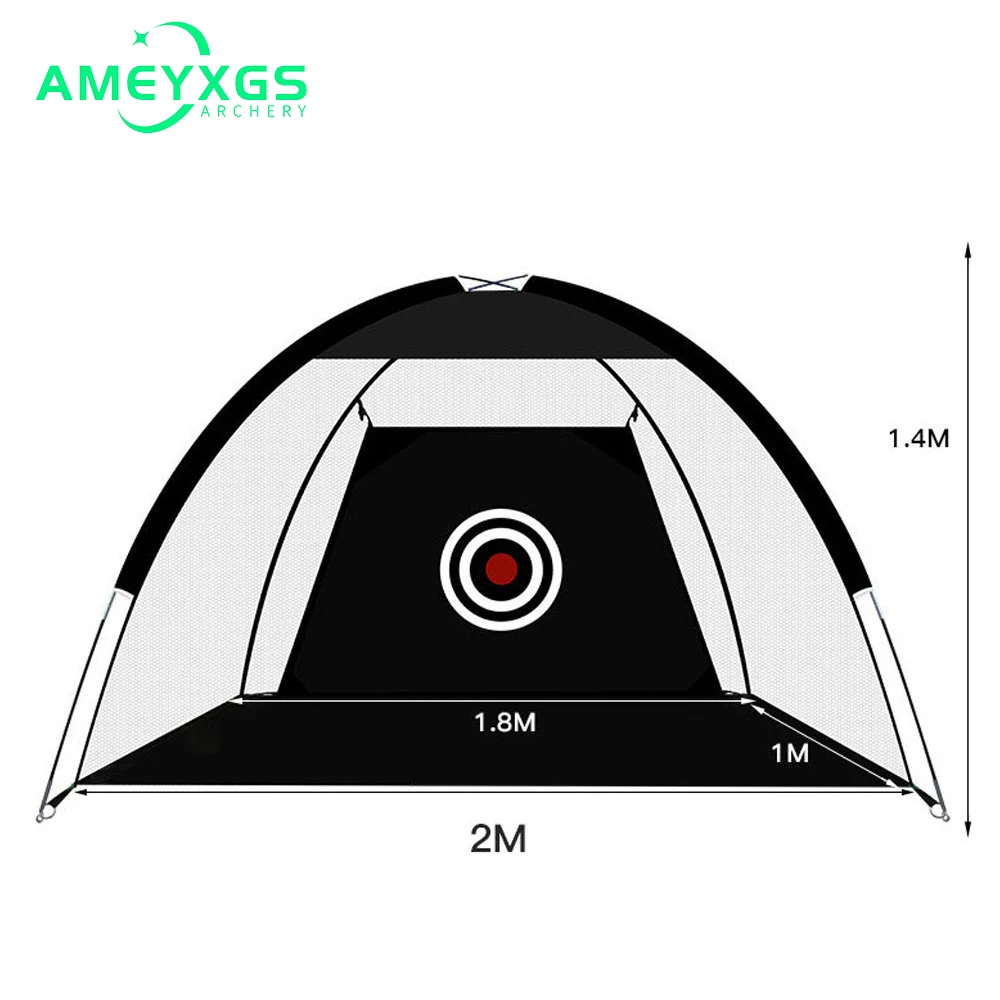 

AME Golf Practice Network Indoor Practice Network Golf Fighting Cage,Golf Nets for Backyard Driving,Home Golf Swing Training