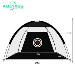 AME Golf Practice Network Indoor Practice Network Golf Fighting Cage,Golf Nets for Backyard Driving,Home Golf Swing Training