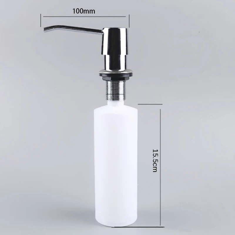 Dispenser Sabun Wastafel Dapur 300Ml, Kenyamanan Pengatur Botol Cair Kepala Pompa