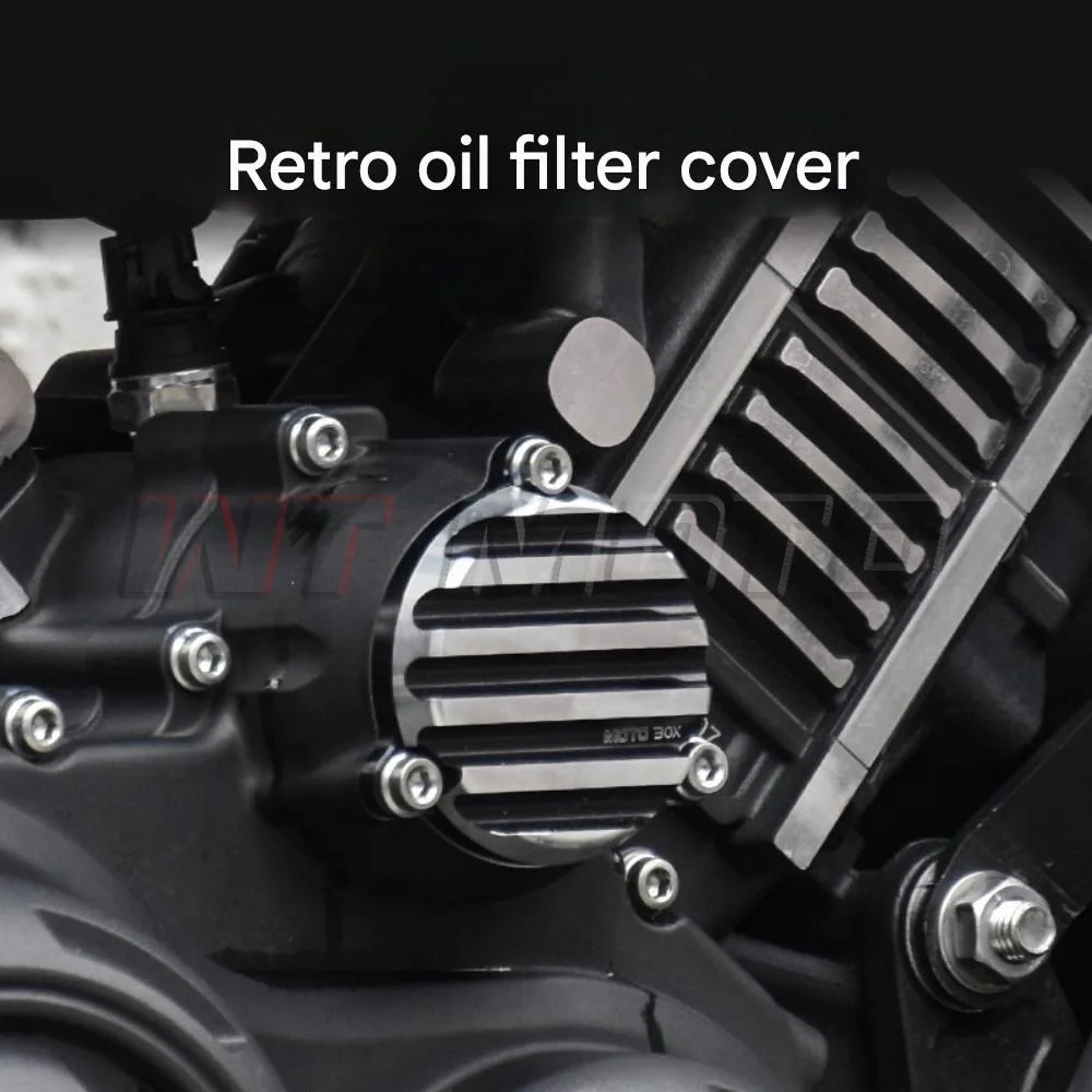 For MBP C1002V C 1002V modified vintage oil filter cover aluminum alloy filter metal accessories for mbp c1002v c 1002v