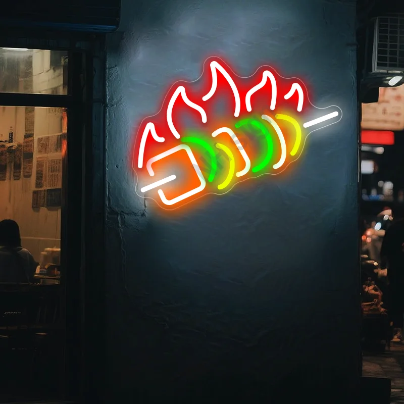 

Barbecue Neon Signs for Wall Decor ,Led Sign for Barbecue Neon Light Signs for BBQ Shop Restaurant Beer Bar Decoration