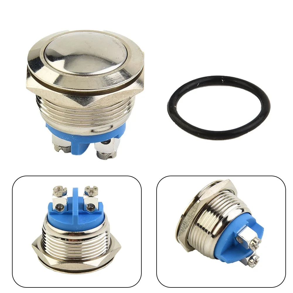 Reliable Tools Button Switch Starter -20 To 55℃ 19mm 30A/12V DC IP67 Push Button Stainless Steel Starter Switch