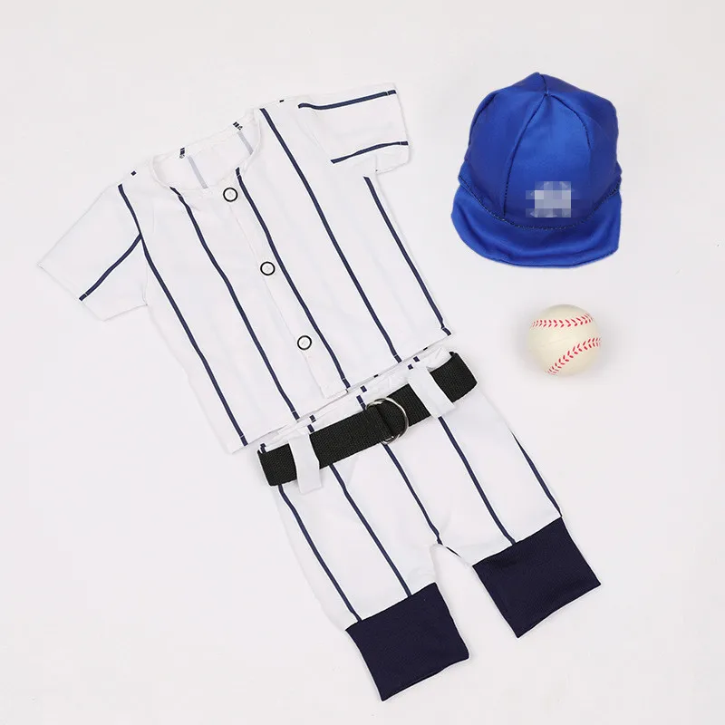 ❤️Newborn Photography Clothing Hat+Top+Pants+Baseball Props 4Pcs/set Studio Baby Photo Accessories Clothes Outfits Fotografia image 5