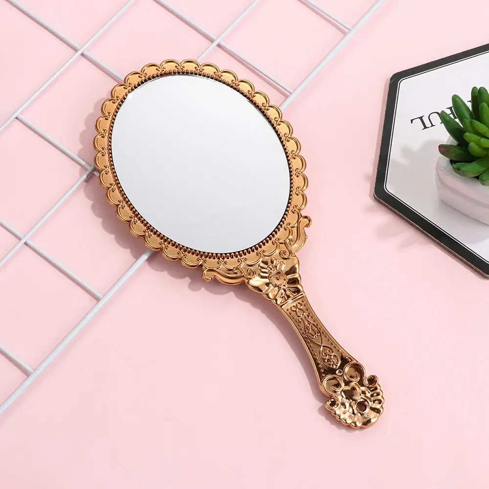 New Hot Dresser Mirror Standing Makeup Vintage Handheld Mirror Vanity Mirror Oval-Shape