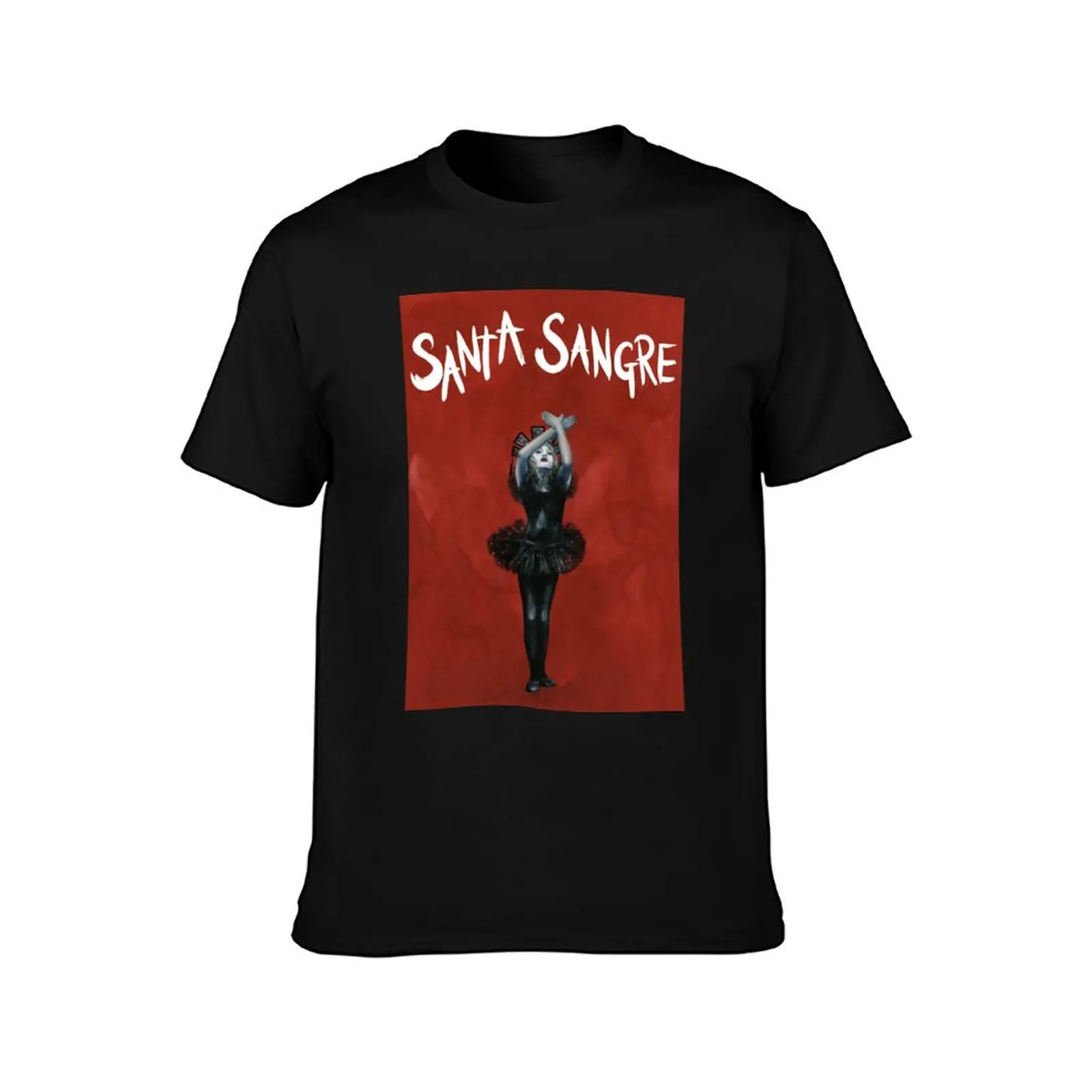 Santa Sangre T-Shirt Summer Casual Cotton Tee Oversized Streetwear Tops Vintage Graphic Print Loose Fit Short Sleeve