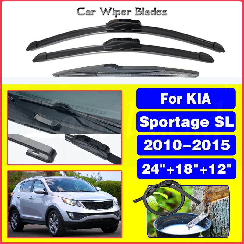 

Набор щёток стеклоочистителя для KIA Sportage SL 2010 2011 2012 2013 2014 2015, 24 + 18 + 12 дюймов