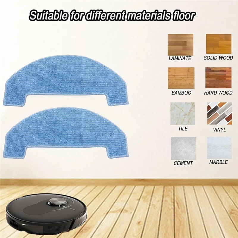 

For Ultenic T10 Lite, Mova E10, Trouver E10 Proscenic Q8 Max Ultenic D10 Vacuum Cleaner Parts Main Side Brush Filter Mop