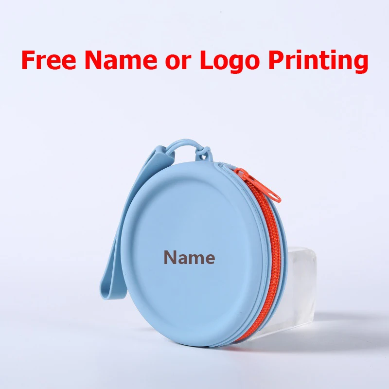 

Свободный силиконовый чехол для хранения с принтом имени, коробка-органайзер, силиконовый материал для легкой портативности, индивидуальный подарок с дизайном «сделай сам»