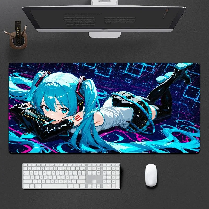 VIKAMA Future Nendoroid Gaming Mouse Pad - Alfombrilla de ratón de anime - Decoración de escritorio para computadora portátil u oficina