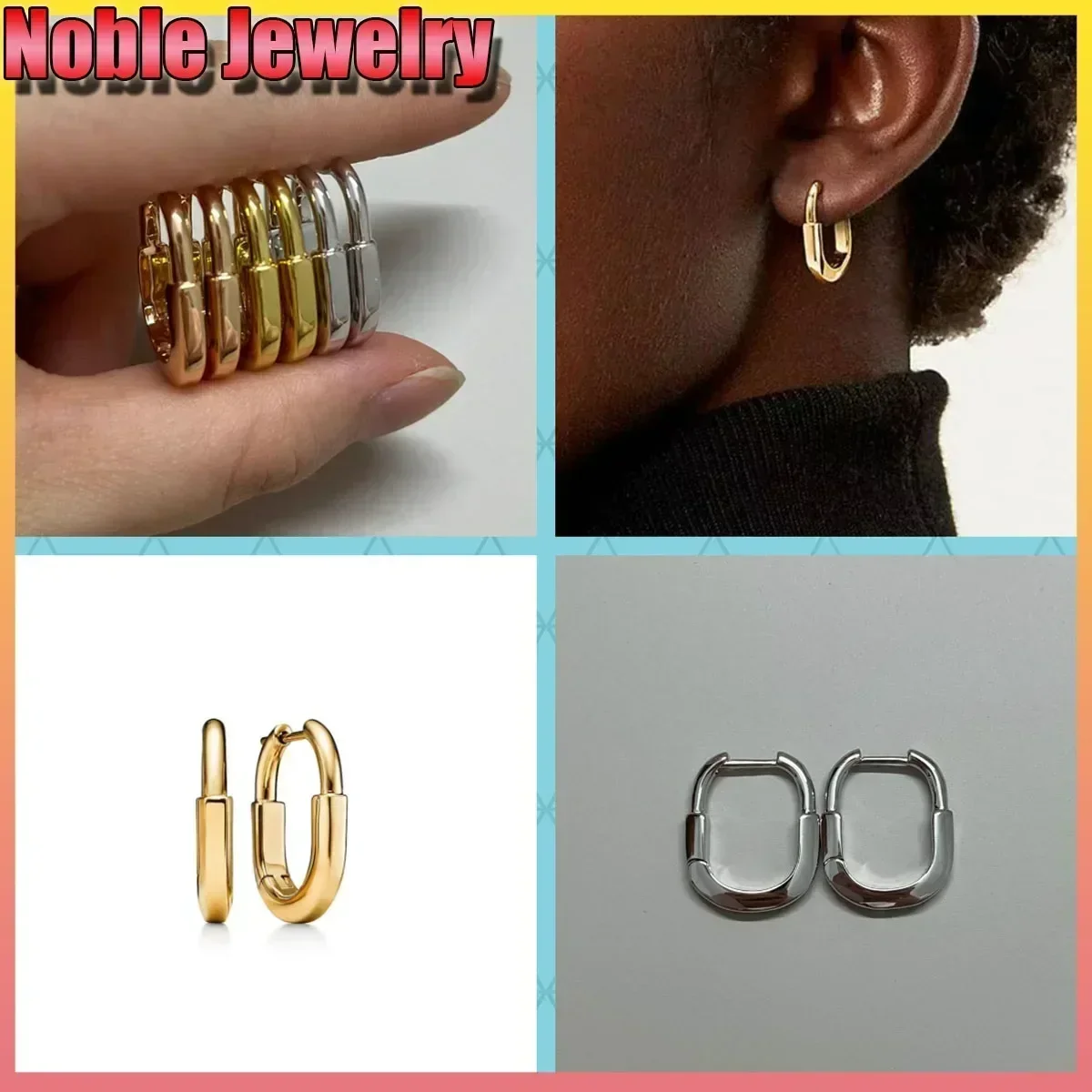 

2025 New High-Quality Silver Classic Elegant Earrings: Fashionable, Personalized, Versatile - Perfect for Jewelry Gifts
