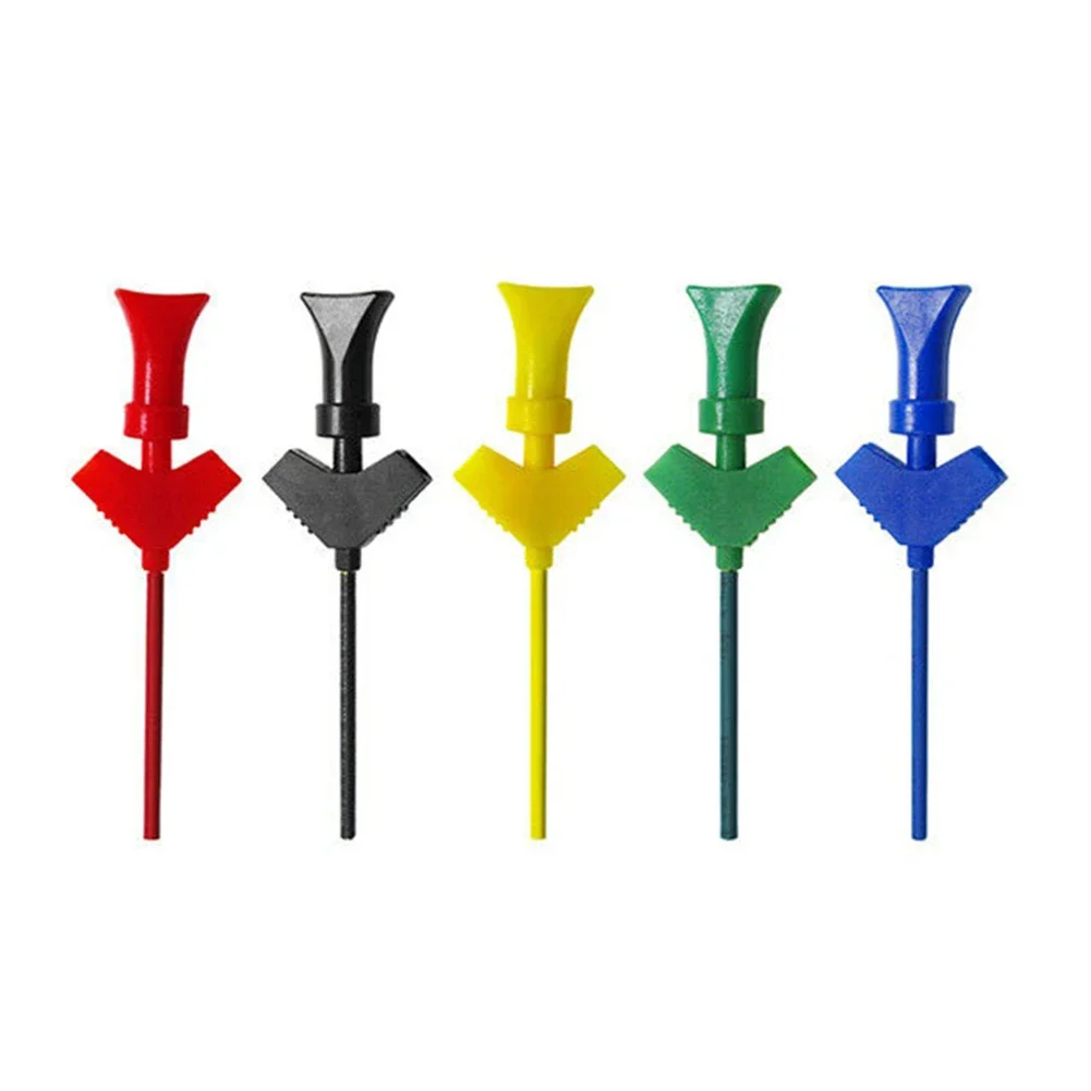 

5pcs IC Test Hook Clips for DIY Breadboard Oscilloscope Logic Analyzer Convenient Mini Test Clips for Electronic Testing